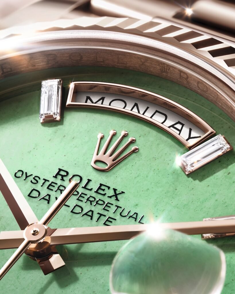 Esfera verde venturina del Rolex Day-Date 40